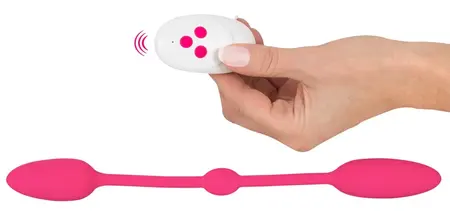 Sweet Smile RC Double Pleasure Silicone Intimate Duo Balls Remote 28cm
