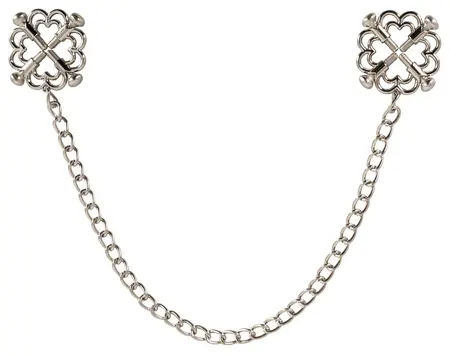 Bad Kitty Stainless Steel Nipple Jewellery with Adjustable Chain 30.5cm