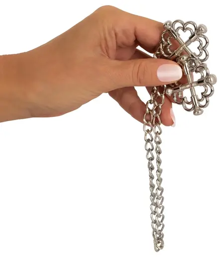 Bad Kitty Stainless Steel Nipple Jewellery with Adjustable Chain 30.5cm