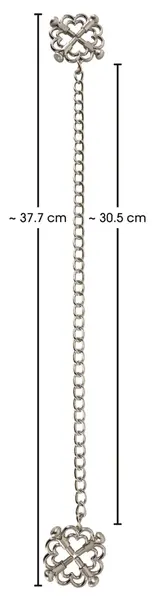 Bad Kitty Stainless Steel Nipple Jewellery with Adjustable Chain 30.5cm