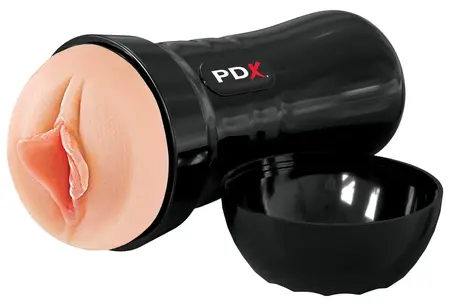 PDX Extreme Super Luscious Lips Intimate Machine, Fanta Flesh, 21.6 cm