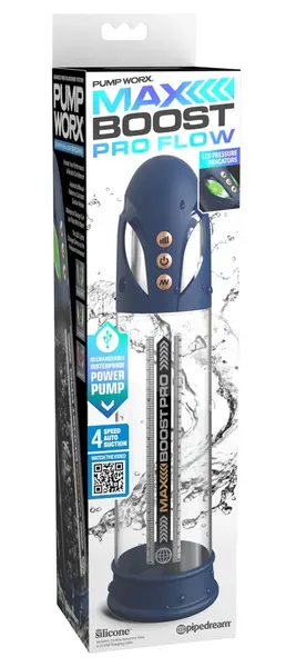 Pump Worx Max Pro Flow Blue Automatic Intimate Training System 28.6cm