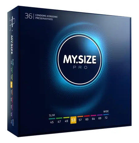MY.SIZE PRO 53mm Vegan Ultra-Thin Intimate Protection 36pcs