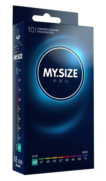 MY.SIZE PRO 45mm Intimate Protection Ultra-Thin Latex-Free 10pcs