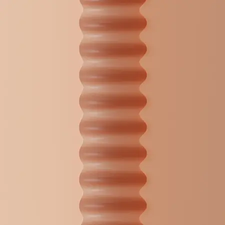 Autoblow AI Ultra Intimate Sleeve Mouth Beige - Ribbed TPR Insert