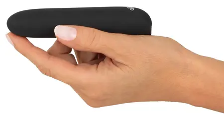 Sweet Smile Mini Vibrator Black 10-Mode Silicone Compact USB 12cm
