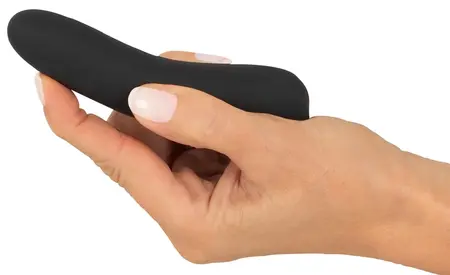 Sweet Smile Mini Vibrator Black 10-Mode Silicone Compact USB 12cm