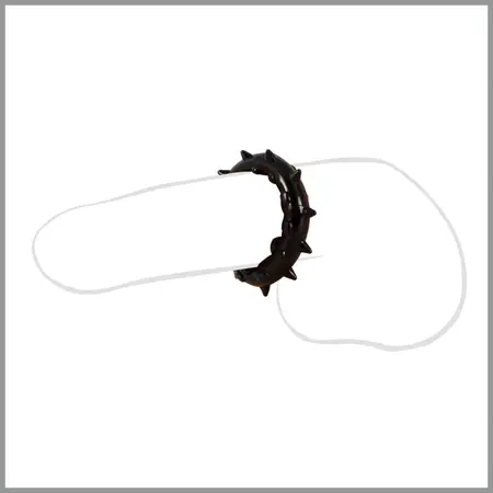 You2Toys ADV21 Elastic Support Ring with Textured Surface, TPR, Clear