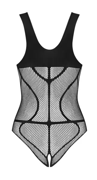 Obsessive B336 Mesh Bodysuit S-L Black Harness-Style Design