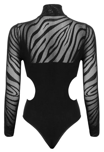 Cottelli FANTASY S-L Women’s Bodysuit with Rhinestone Detail, Black