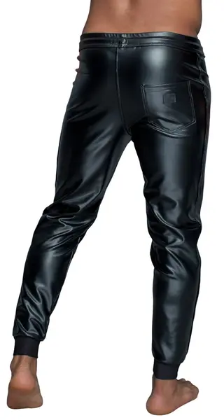 Noir Powerwetlook Men's Treggings XL - Athletic Style, Black Finish