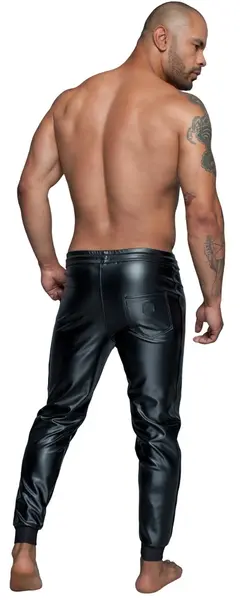 Noir Powerwetlook Men's Treggings XL - Athletic Style, Black Finish