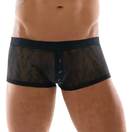 Svenjoyment Soft Stretch Lace Men's Pants S, Black, Elastic Waistband