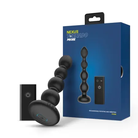 Nexus Tornado Rotating Beaded Probe Black - Remote Control, 150 mm