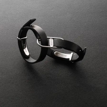 Crave ICON Cuffs Black/Silver - Elegant Adjustable Wrist Jewelry