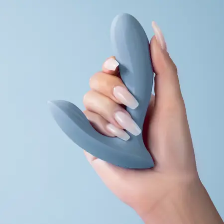 SVAKOM Erica Wearable Intimate Device Dusty Blue - Dual Motor, App Control