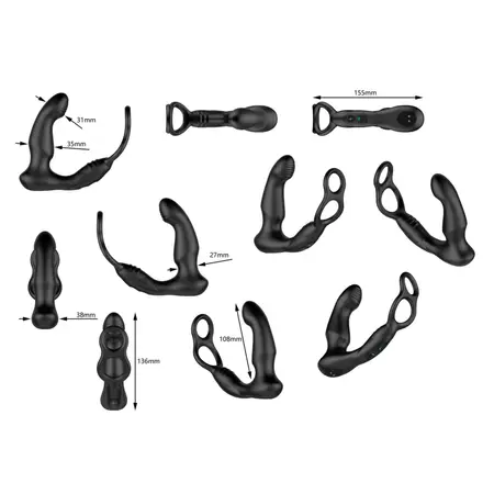 Nexus Simul8 Wave Edition Multi-Action Intimate System Silicone Black