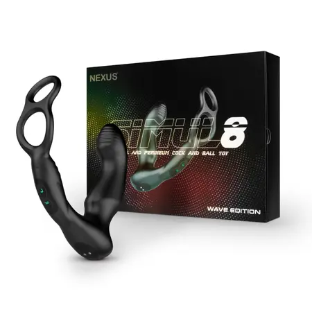 Nexus Simul8 Wave Edition Multi-Action Intimate System Silicone Black