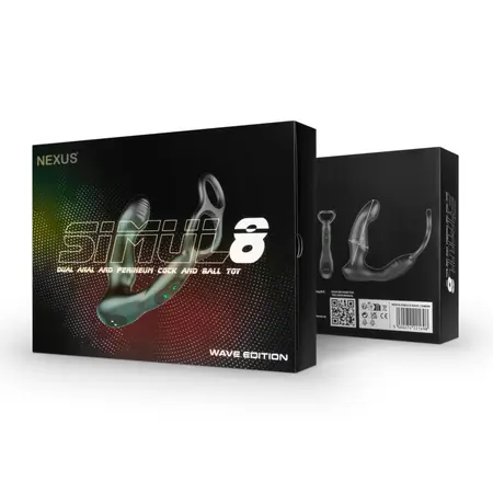 Nexus Simul8 Wave Edition Multi-Action Intimate System Silicone Black