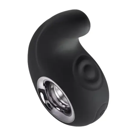 Playboy Ring My Bell Black - Dual Action Silicone Vibrator with Tapper