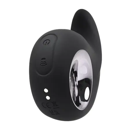 Playboy Ring My Bell Black - Dual Action Silicone Vibrator with Tapper