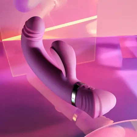 Playboy Pleasure Tap That Vibrator Purple - 9-Speed Curved Silicone Model
