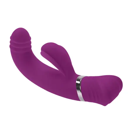 Playboy Pleasure Tap That Vibrator Purple - 9-Speed Curved Silicone Model