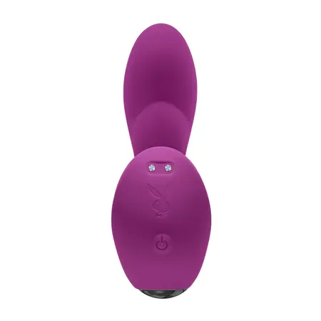 Playboy Arch G-Spot Vibrator Purple - Flexible Dual-Action, 10 Modes