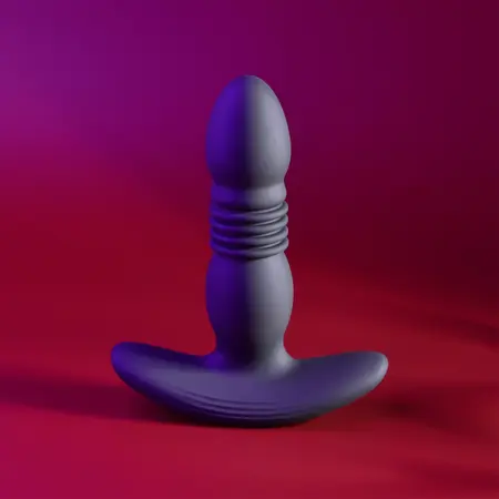 Trust The Thrust силиконов анален разширител с дистанционно, черен, 13,7 см