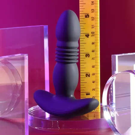 Trust The Thrust силиконов анален разширител с дистанционно, черен, 13,7 см