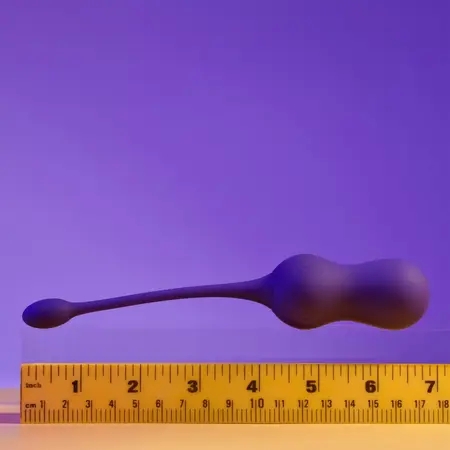 Playboy Pleasure Double Time Kegel Trainer Purple, Remote, Waterproof
