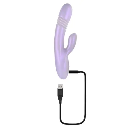 Playboy Pleasure Bumping Bunny Pink - Thrusting & Warming Silicone Model
