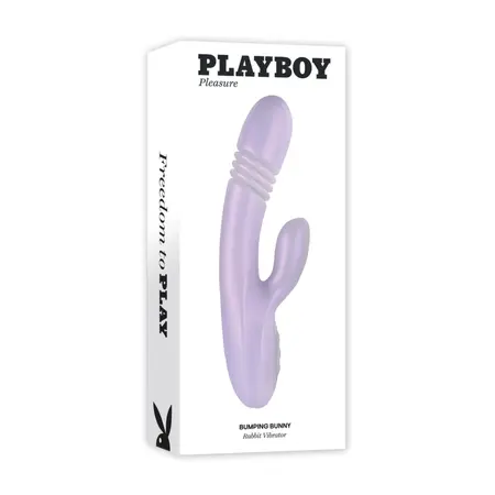 Playboy Pleasure Bumping Bunny Pink - Thrusting & Warming Silicone Model