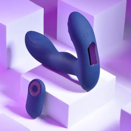 Playboy Pleasure Pleasure Pleaser Navy - Warming Silicone Intimate Device