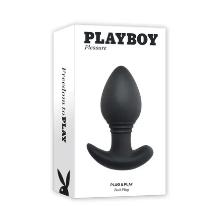 Playboy Pleasure Plug and Play Intimate Plug Black 10-Mode Silicone