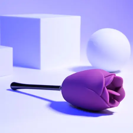 Playboy Pleasure Petal Vibrator Wild Astor - Rose-Shaped Silicone Device