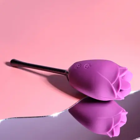 Playboy Pleasure Petal Vibrator Wild Astor - Rose-Shaped Silicone Device