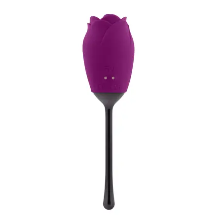 Playboy Pleasure Petal Vibrator Wild Astor - Rose-Shaped Silicone Device