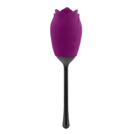 Playboy Pleasure Petal Vibrator Wild Astor - Rose-Shaped Silicone Device