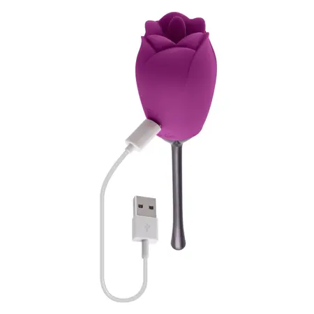 Playboy Pleasure Petal Vibrator Wild Astor - Rose-Shaped Silicone Device