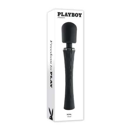 Playboy Pleasure Royal Wand - Flexible Silicone Body Massager, 11.5”