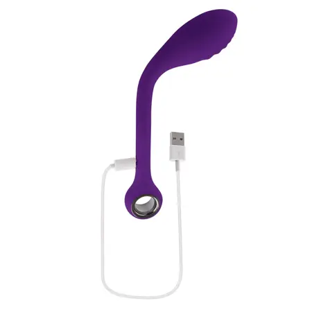 Playboy Pleasure Spot On Flexible Vibrator Acai, 8.9'' Silicone USB