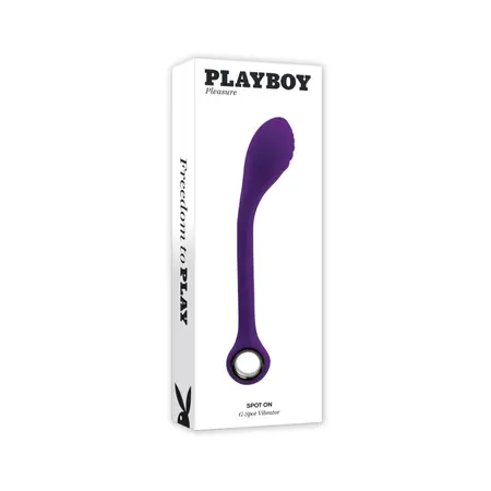 Playboy Pleasure Spot On Flexible Vibrator Acai, 8.9'' Silicone USB