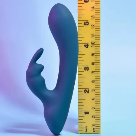 Playboy Lil Rabbit Deep Teal Dual Motor Compact Silicone Massager