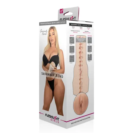 Fleshlight Girls Savannah Bond Intimate Machine Pearl White 100mm