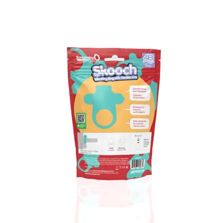 The Screaming O 4B Skooch Kiwi Silicone Vibrating Ring Waterproof