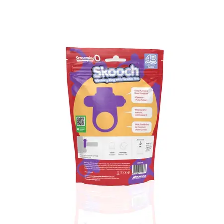 The Screaming O 4B Skooch Intimate Ring Grape Waterproof Silicone