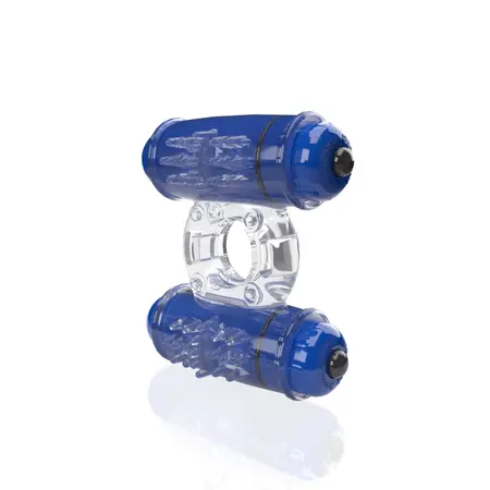 The Screaming O 4B Double Wammy Blueberry Dual Motor Intimate Ring