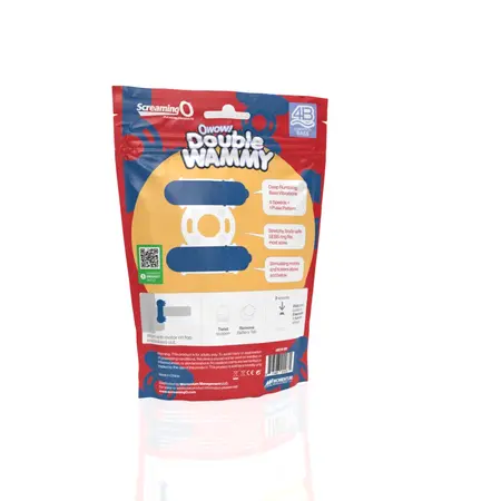 The Screaming O 4B Double Wammy Blueberry Dual Motor Intimate Ring