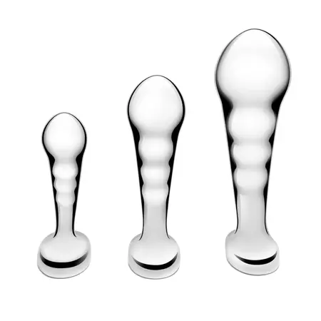 b-Vibe Stainless Steel Training Set - 3-Piece Prostate Plug Kit